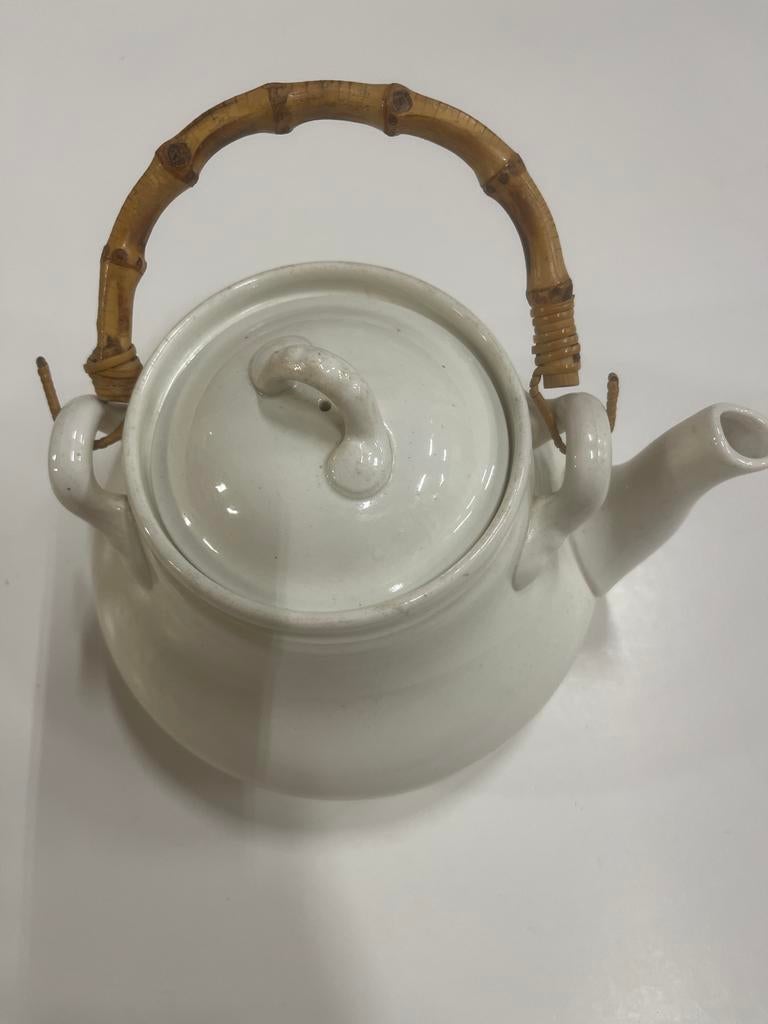 Witte theepot Petrus Regout & Co, Keramiek, Overige typen, Ophalen of Verzenden, Zo goed als nieuw