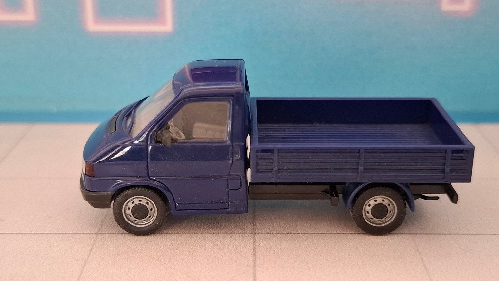 Herpa 1:87 Volkswagen T4 Pick-up blauw, Ophalen of Verzenden, Gebruikt, Auto, Herpa