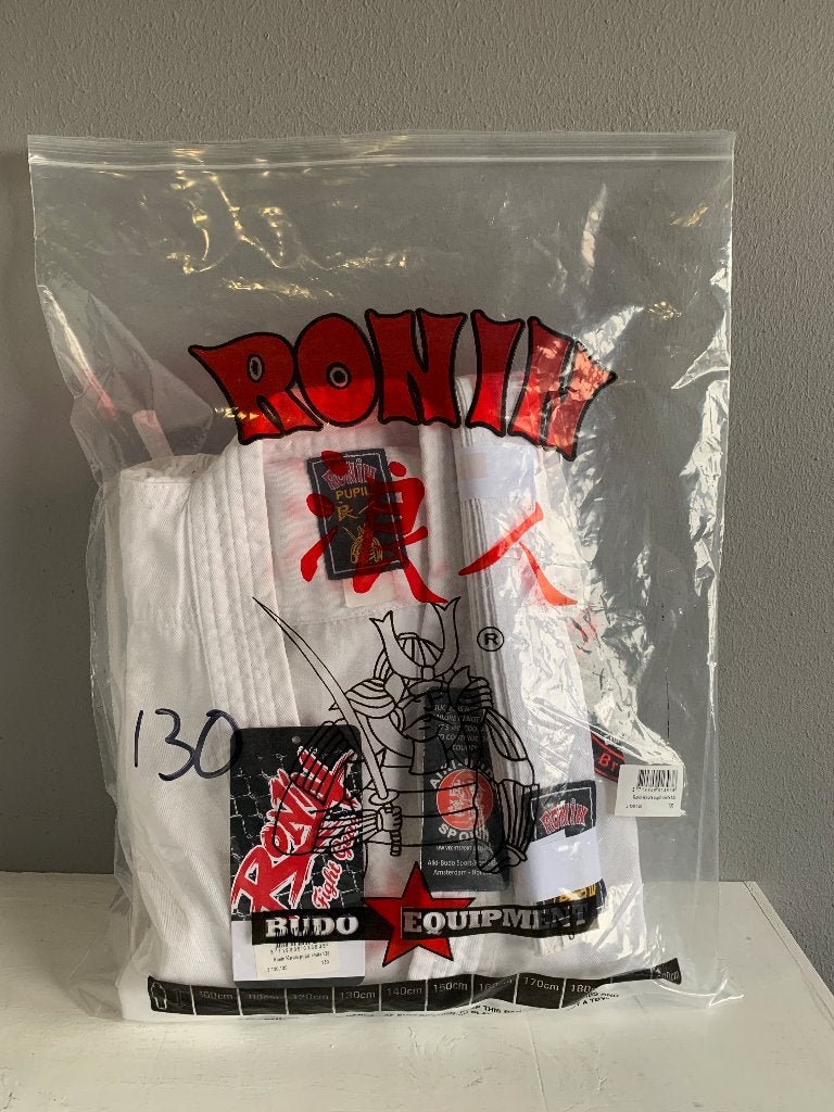 Ronin Karatepak mt 130, Sport en Fitness, Vechtsporten en Zelfverdediging, Maat XS of kleiner, Vechtsportpak, Ophalen of Verzenden