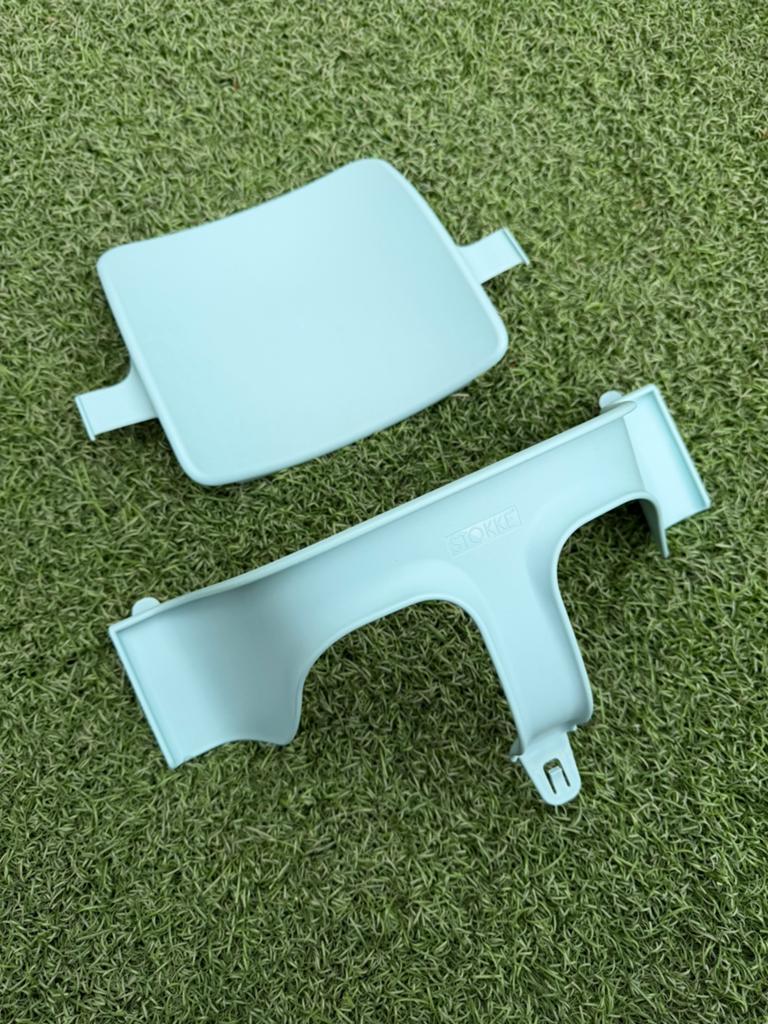 Stokke babyset licht blauw, Ophalen of Verzenden, Gebruikt, Meegroeistoel