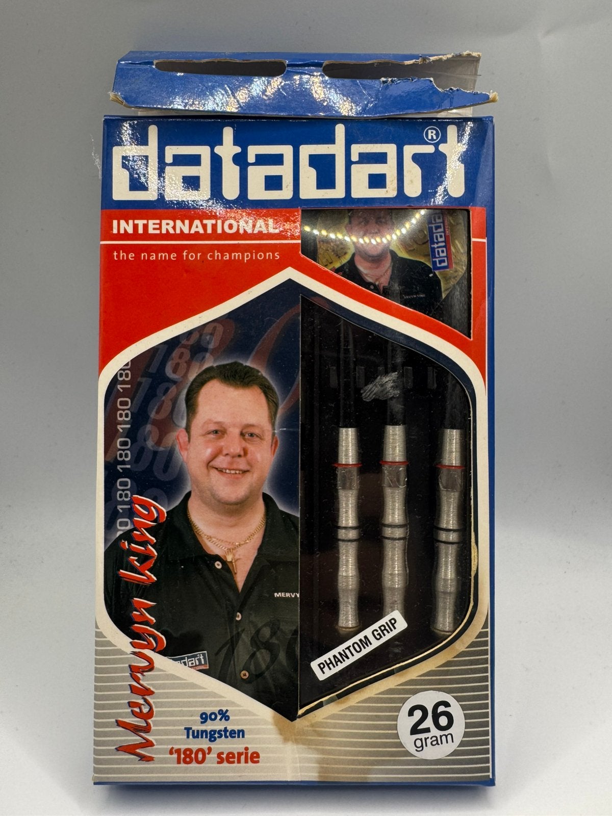 Datadart Mervyn King Phantom Grip 26 Gram Dartpijlen, Sport en Fitness, Darts, Ophalen of Verzenden, Zo goed als nieuw, Nvt, Pijlen