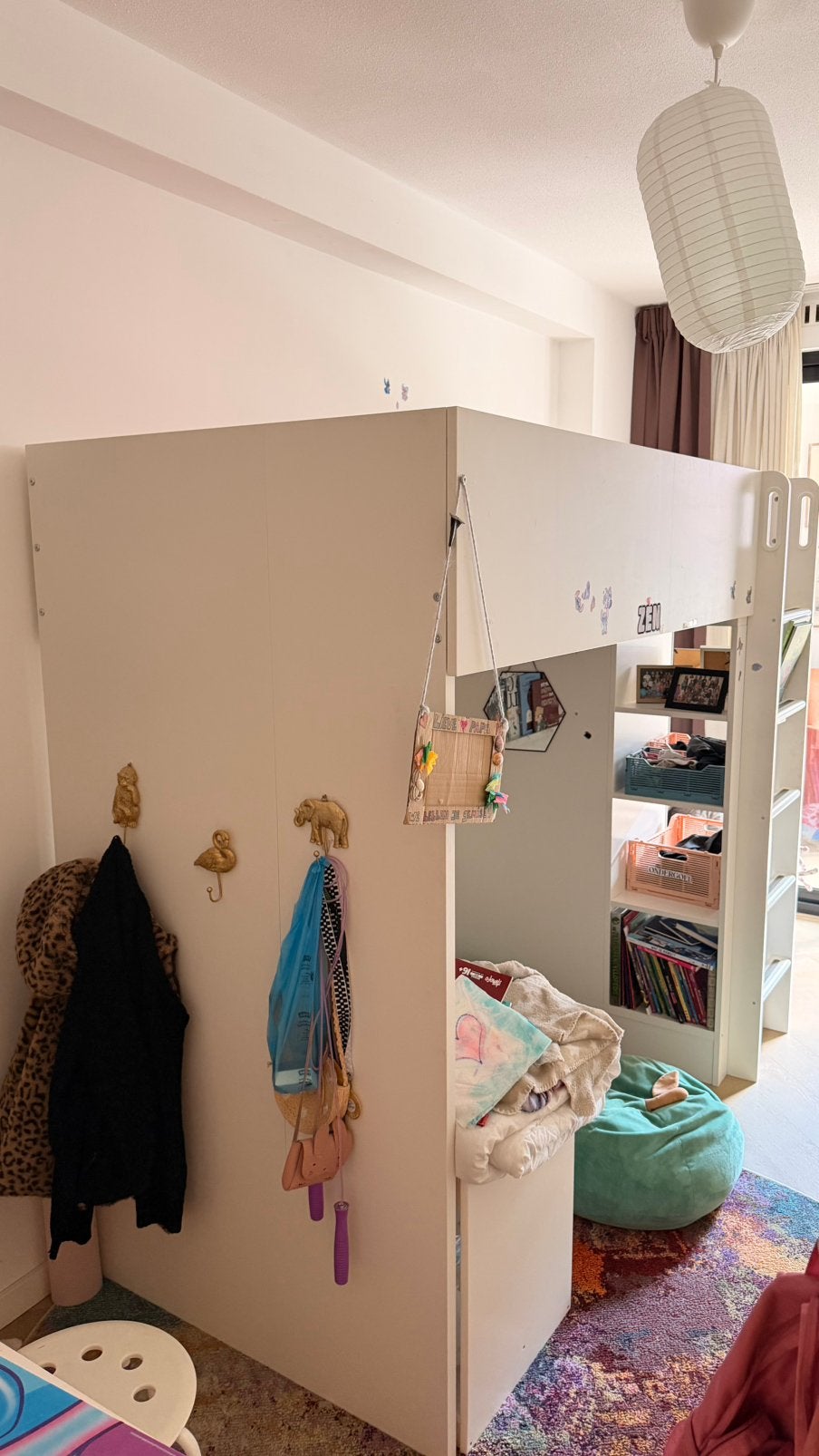 IKEA Hoogslaper met kledingkast, Ophalen, Gebruikt, Hoogslaper