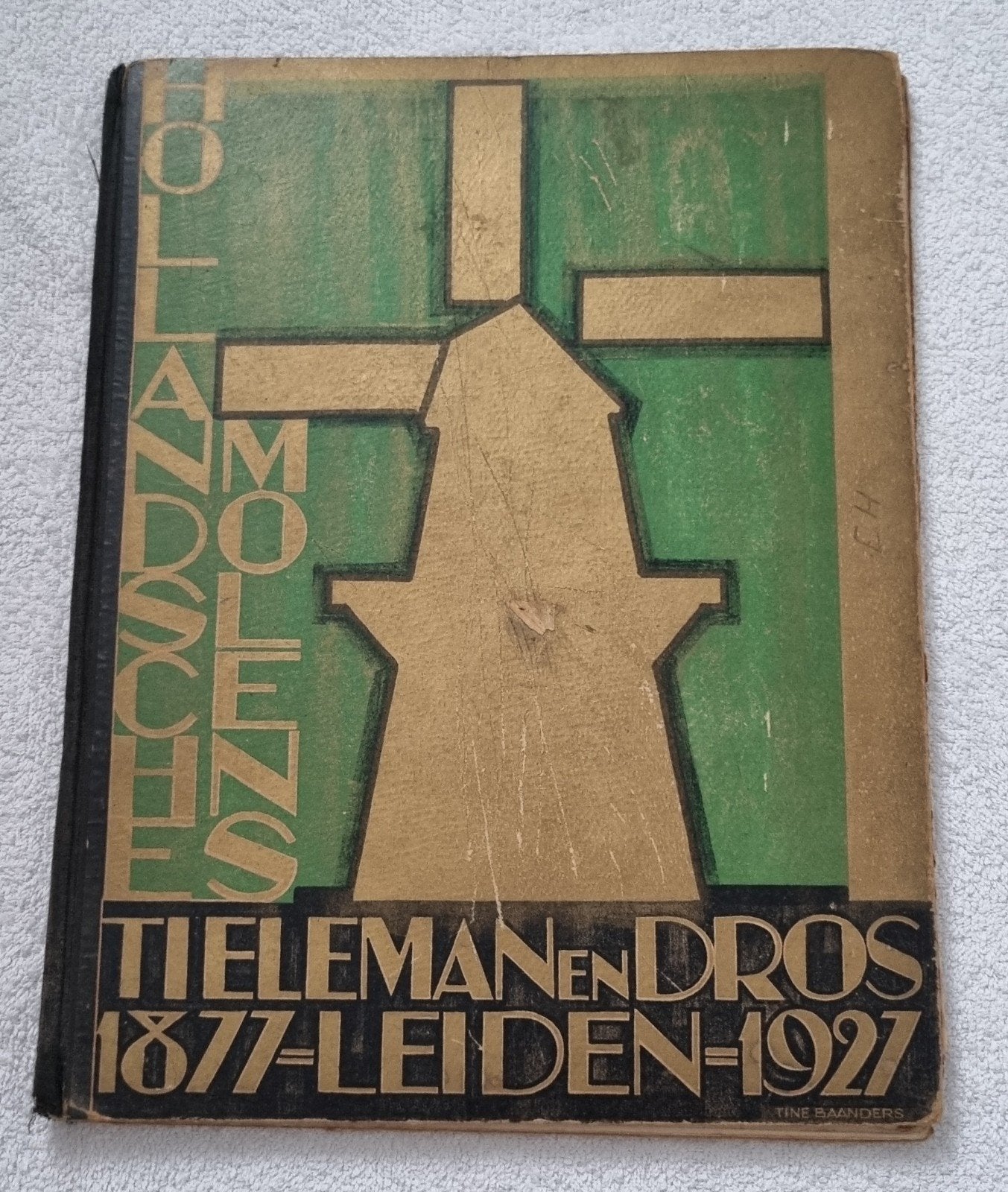Hollandsche molens tieleman en dros 1877 1927 leiden, Boeken, Ophalen of Verzenden, Gelezen, Plaatjesalbum