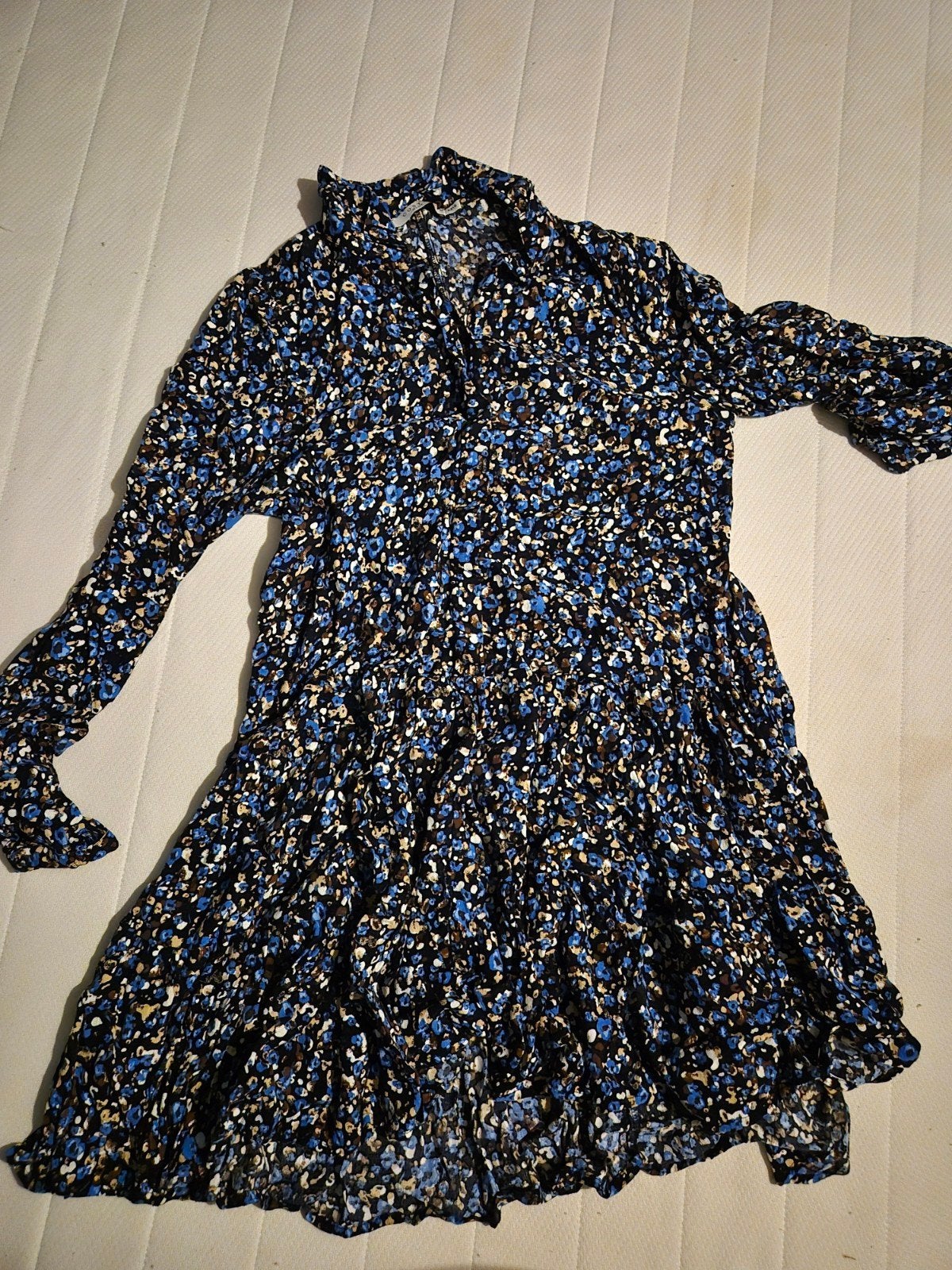 Costes Blue jurk met bloemenprint - Maat XS/S, Blauw, Ophalen of Verzenden, Zo goed als nieuw, Maat 34 (XS) of kleiner