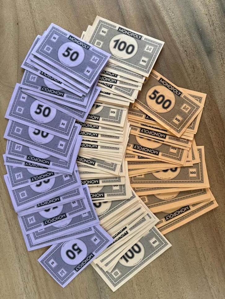 Monopoly geld - Diverse biljetten, Ophalen of Verzenden, Zo goed als nieuw