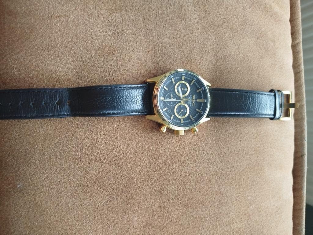 Seiko horloge MOET WEG!!, Leer, Polshorloge, Ophalen of Verzenden, Zo goed als nieuw