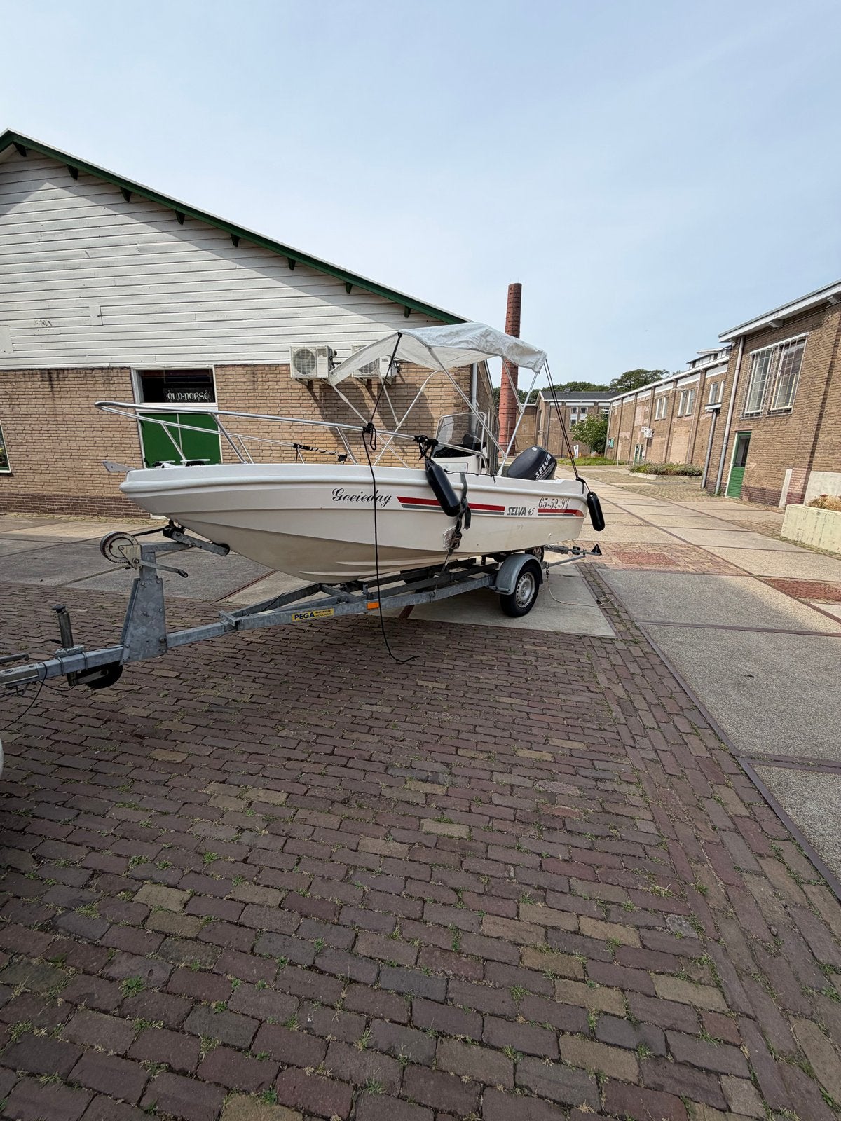 Selva 45 Consoleboot met 40pk buitenboordmotor en trailer, Ophalen, Overige merken, 5 m, Zo goed als nieuw