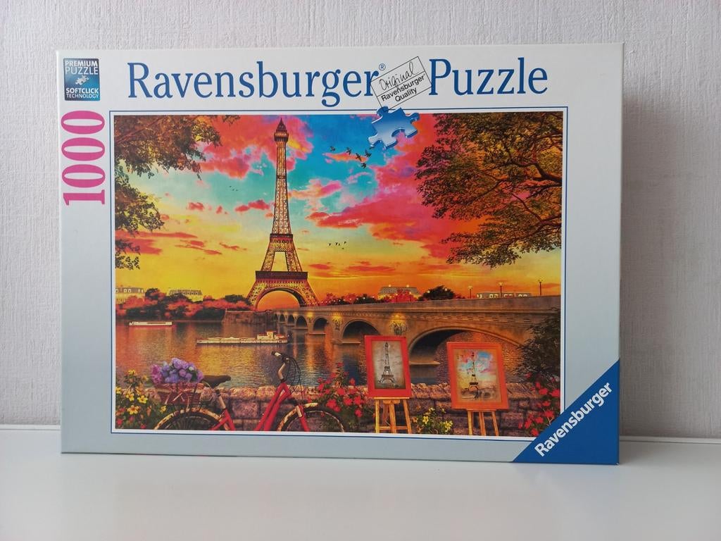 Ravensburger puzzel, langs de Seine, Ophalen, 500 t/m 1500 stukjes, Zo goed als nieuw
