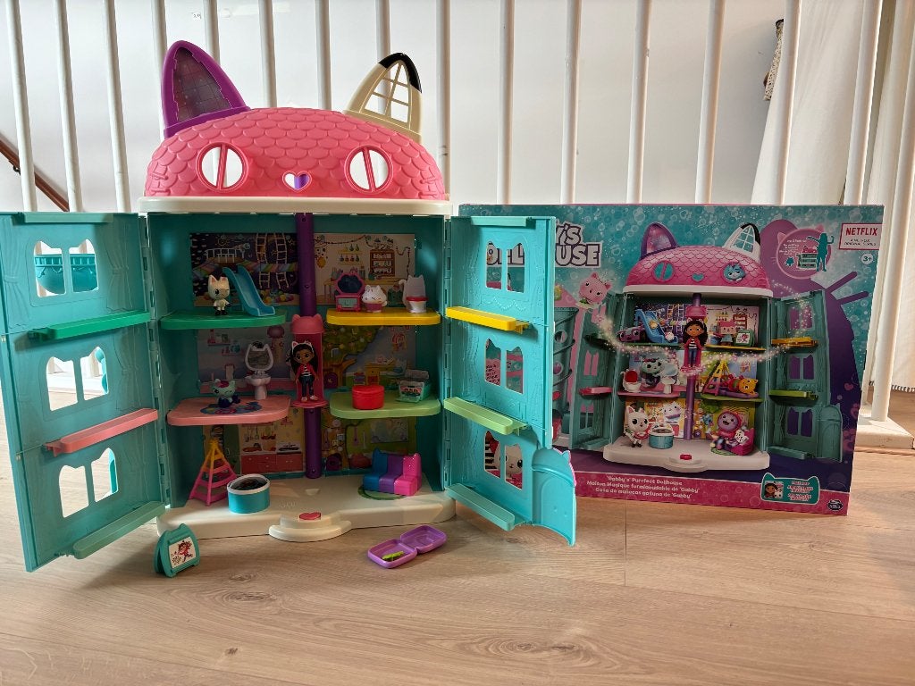 Gabby’s Dollhouse + originele doos, Ophalen, Zo goed als nieuw, Poppenhuis