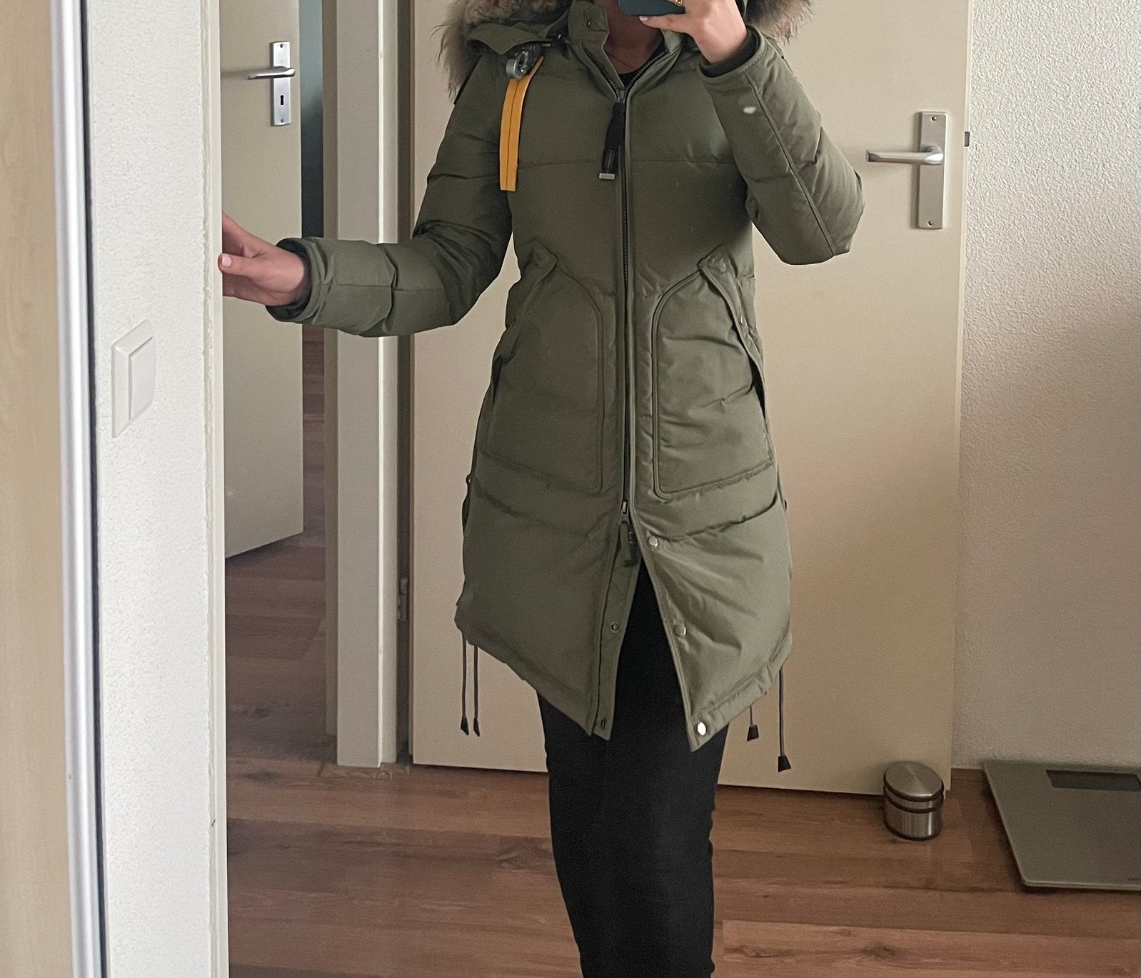 Parajumper long bear woman XXS, Ophalen, Zo goed als nieuw, Maat 34 (XS) of kleiner, Groen