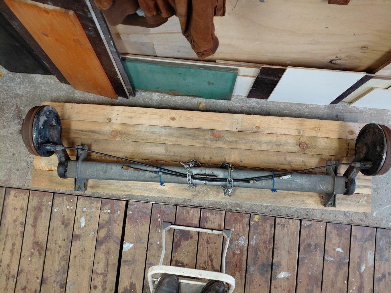 BPW Torsieas geremd 1800kg Padmaat 1400mm Flensmaat 1885 mm, Auto diversen, Aanhangwagen-onderdelen, Ophalen, Gebruikt