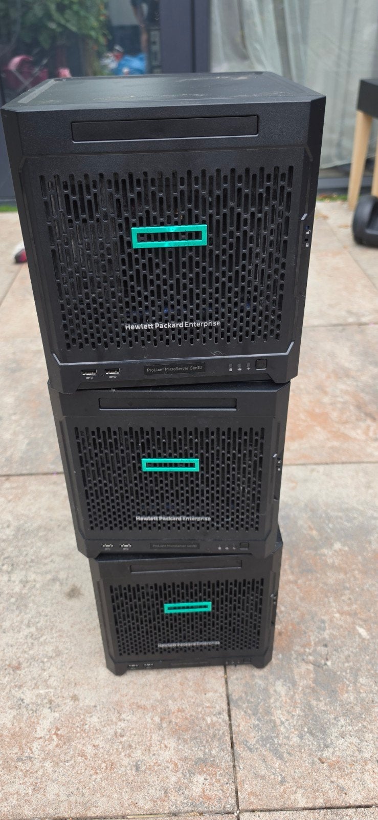 3x HP ProLiant MicroServer Gen10 Ram 8Gb x3421 (zonder HDD), Ophalen, Gebruikt, 8 GB, Onbekend