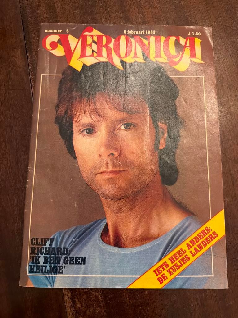 Veronica blad februari 1983 - Cliff Richard cover & artikel, Ophalen of Verzenden, Gelezen, Muziek, Film of Tv