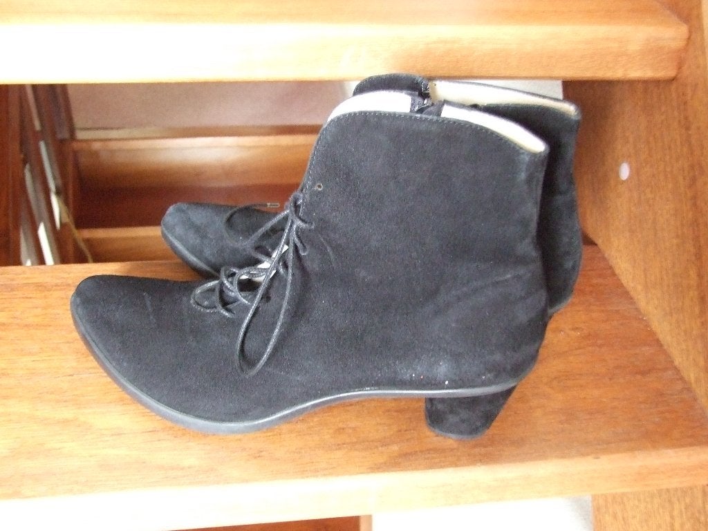 The Bird nieuw zwarte suede laarsjes maat 44, Zwart, The Bird, Lage of Enkellaarzen, Nieuw