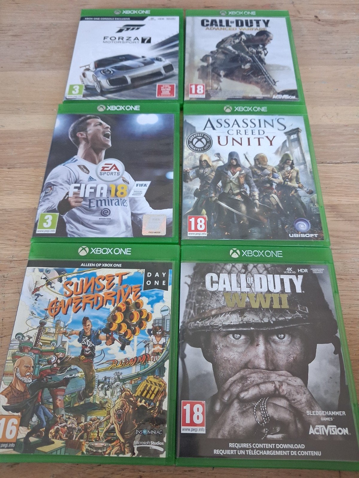 Xbox One Games Bundeltje van 5 games t.e.a.b., Spelcomputers en Games, Games | Xbox One, Ophalen of Verzenden, Zo goed als nieuw