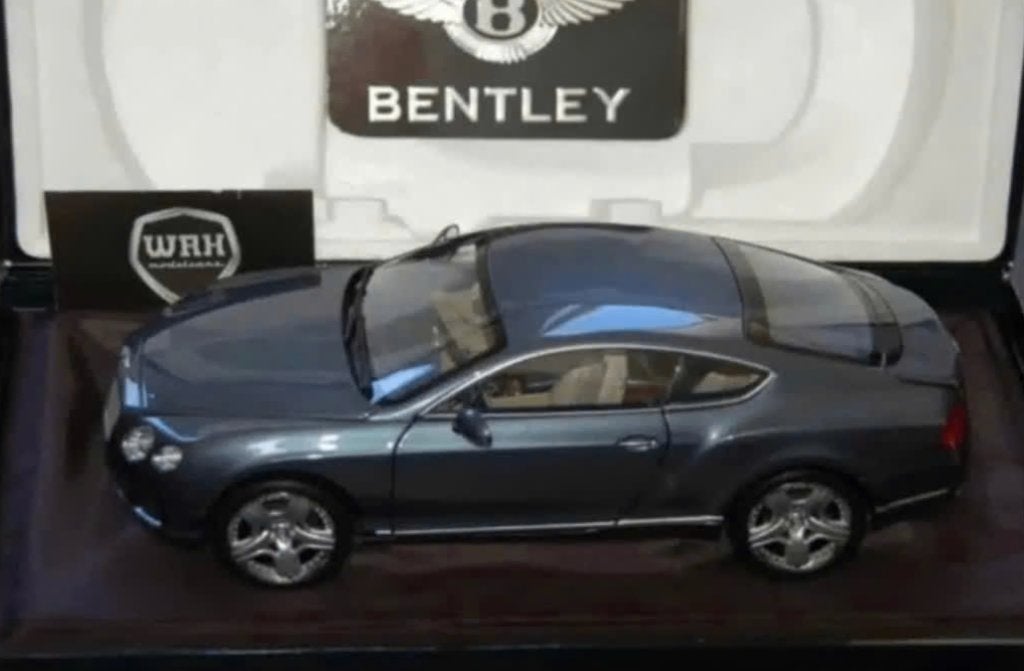 1:18 BENTLEY CONTINENTAL GT thunder metallc Minichamps WRH, Verzenden, Zo goed als nieuw, Auto, MiniChamps