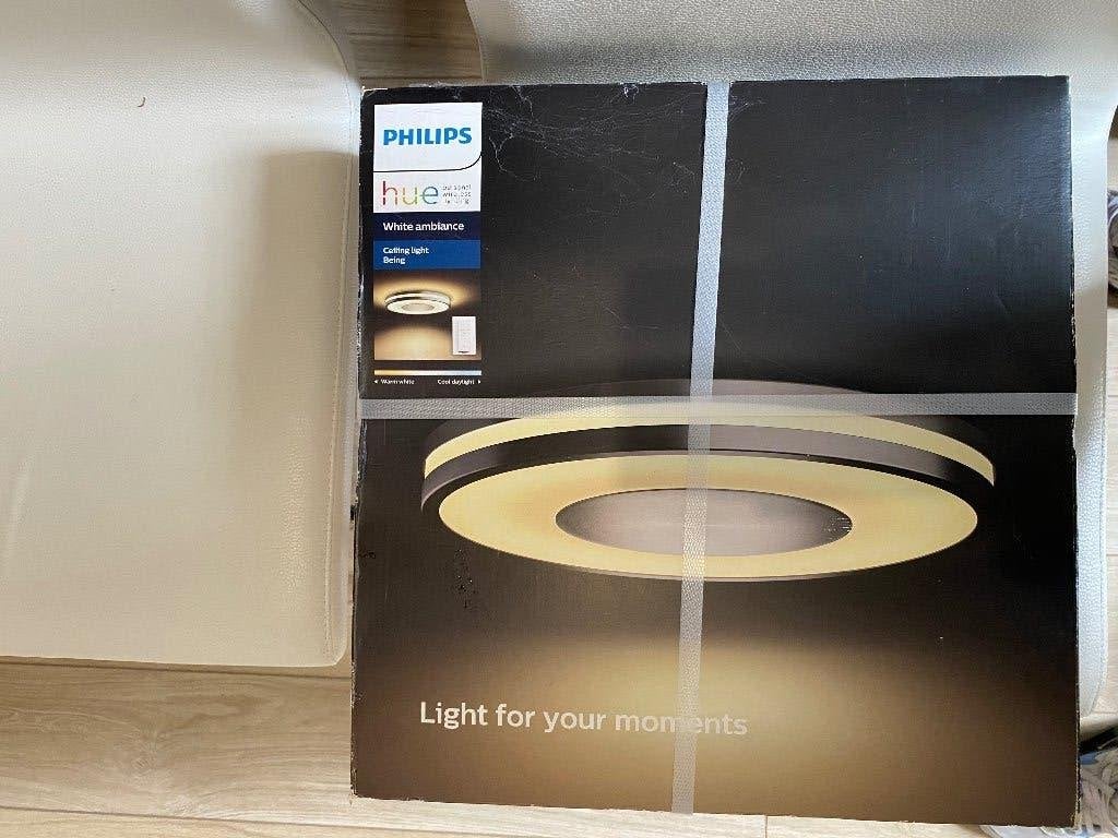 Philips Hue Being plafondlamp WIT – NIEUW in doos + dimmer, Ophalen, Kunststof, LED, Modern