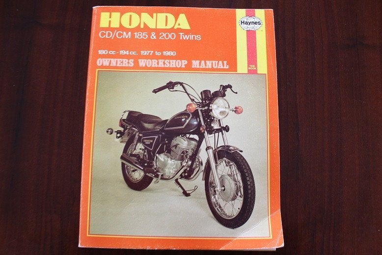 Honda CD / CM 185 200 twins 1977-1980 werkplaatsboek manual, Motoren, Ophalen of Verzenden, Honda
