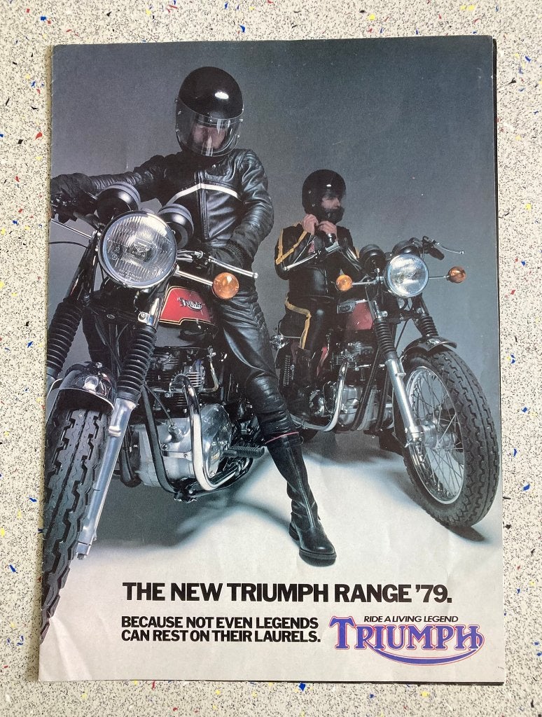 Motorfietsen '79 folder - Triumph, Verzenden, Triumph