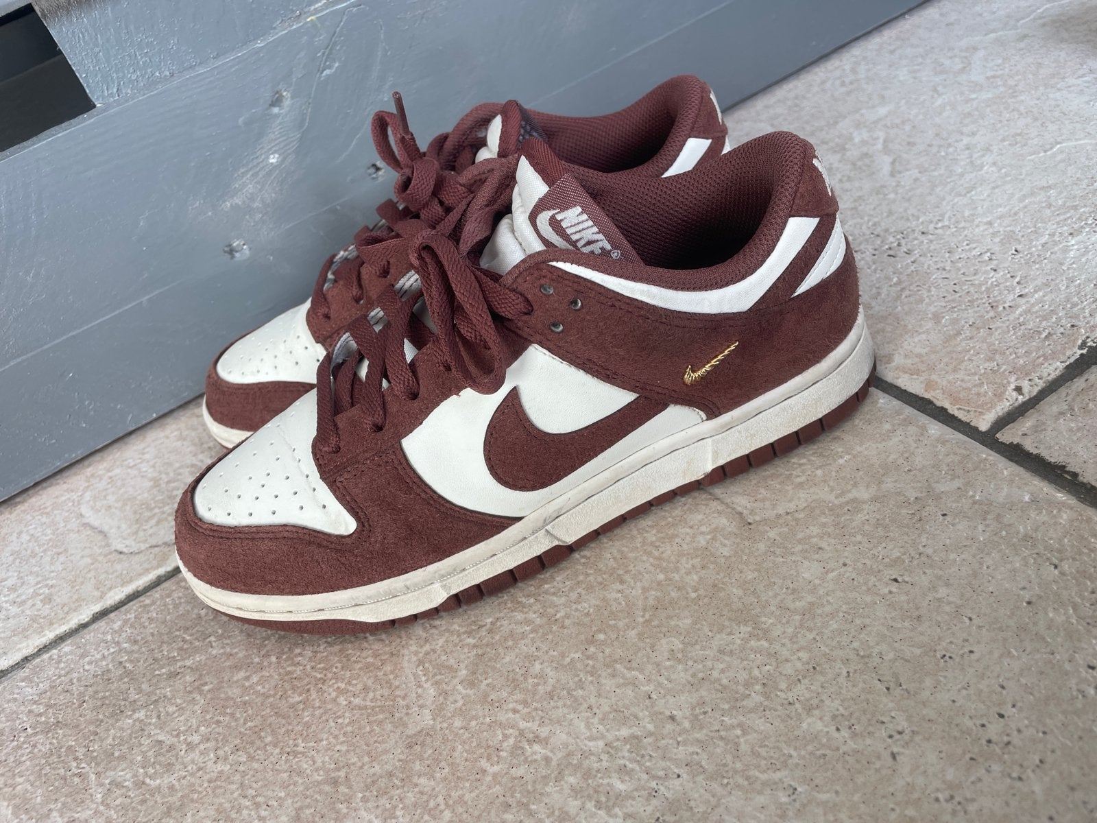 Nike Dunk Low Disrupt 2 'Brown Croc' - Maat 38, Ophalen of Verzenden, Gedragen, Bruin, Sneakers of Gympen