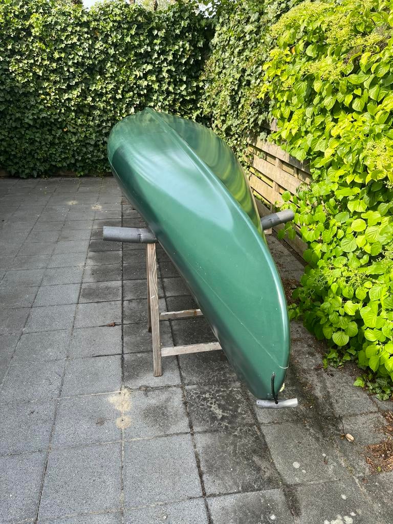 Hasle canadese kano 530 in nieuwstaat, Watersport en Boten, Kano's, Ophalen, Zo goed als nieuw, Canadese kano of Open kano, Met peddels