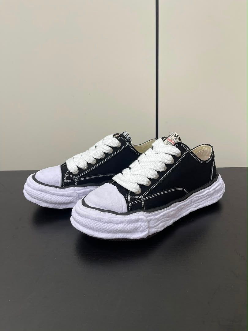 Maison Mihara Yasuhiro Peterson OG Sole Canvas Low Zwart, Verzenden, Nieuw, Zwart, Sneakers of Gympen