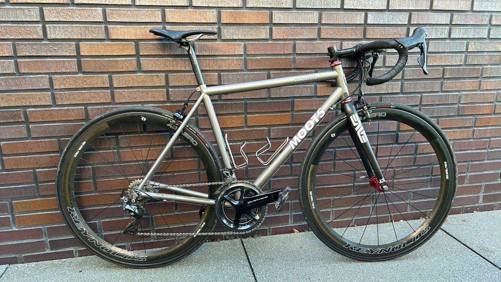 Moots CR racefiets - Titanium frame, Fietsen en Brommers, Fietsen | Racefietsen, 28 inch, Zo goed als nieuw, Meer dan 20 versnellingen