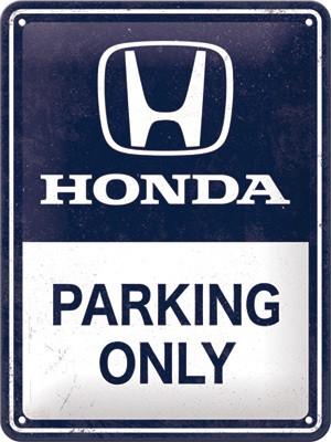 Honda Parking Only relief reclamebord van metaal wandbord, Ophalen of Verzenden, Nieuw, Auto's