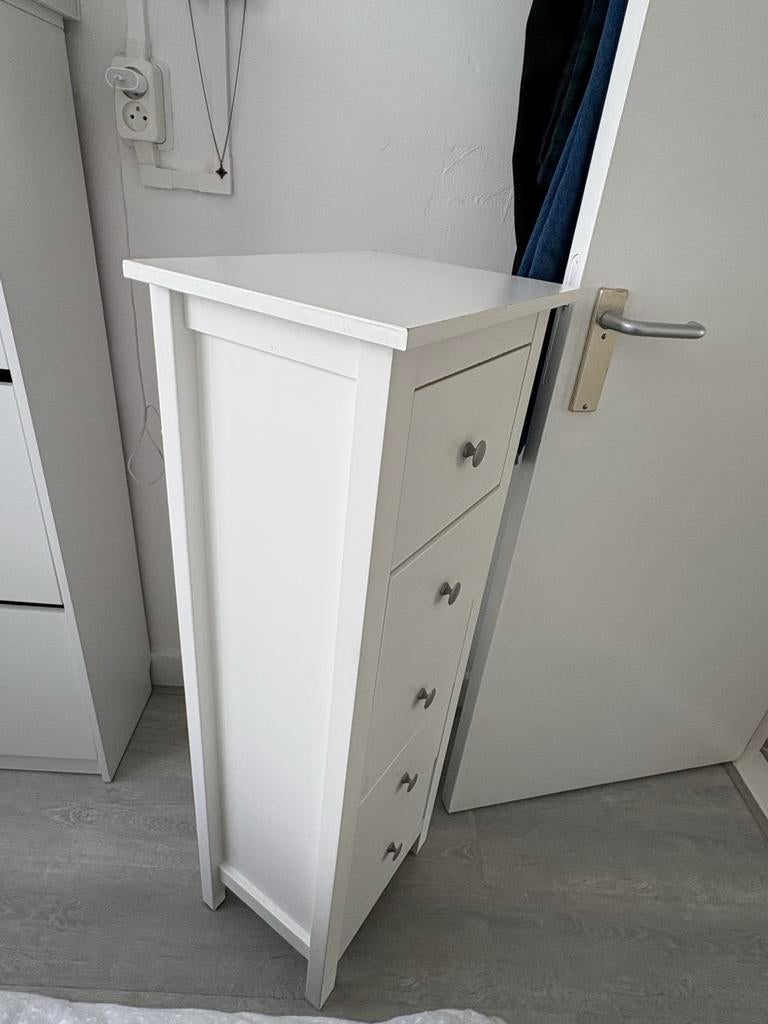Witte ladekast met 5 laden - 110x40x30 cm, Huis en Inrichting, Kasten | Ladekasten, 5 laden of meer, Ophalen, Gebruikt, 100 tot 150 cm