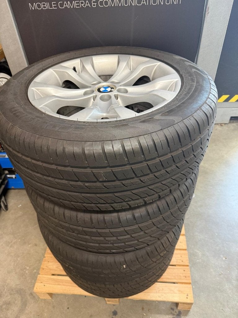 BMW X5 velgen met banden, Ophalen, 18 inch, Gebruikt, 255 mm