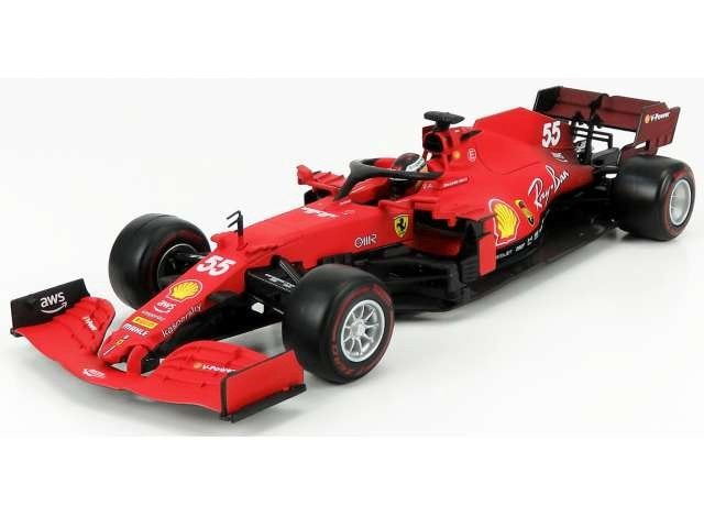 Ferrari F1 SF21 #55 Carlos Sainz Bburago, Hobby en Vrije tijd, Auto, Nieuw, Ophalen of Verzenden, Bburago