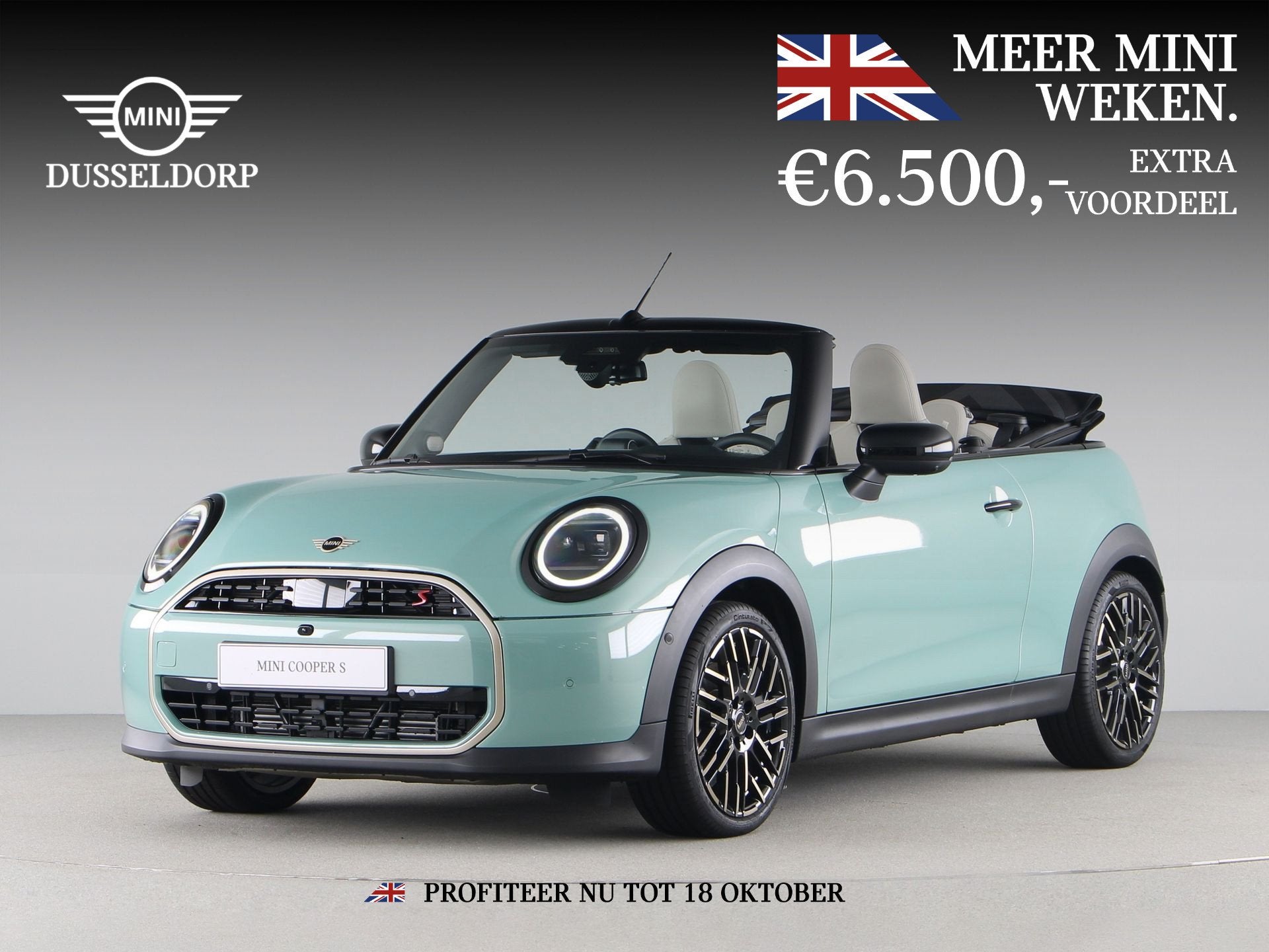 MINI Cabrio Cooper S Favoured Pakket XL PRIVATE LEASE EUR 78, 1998 cc, 15 km/l, Beige, 4 cilinders