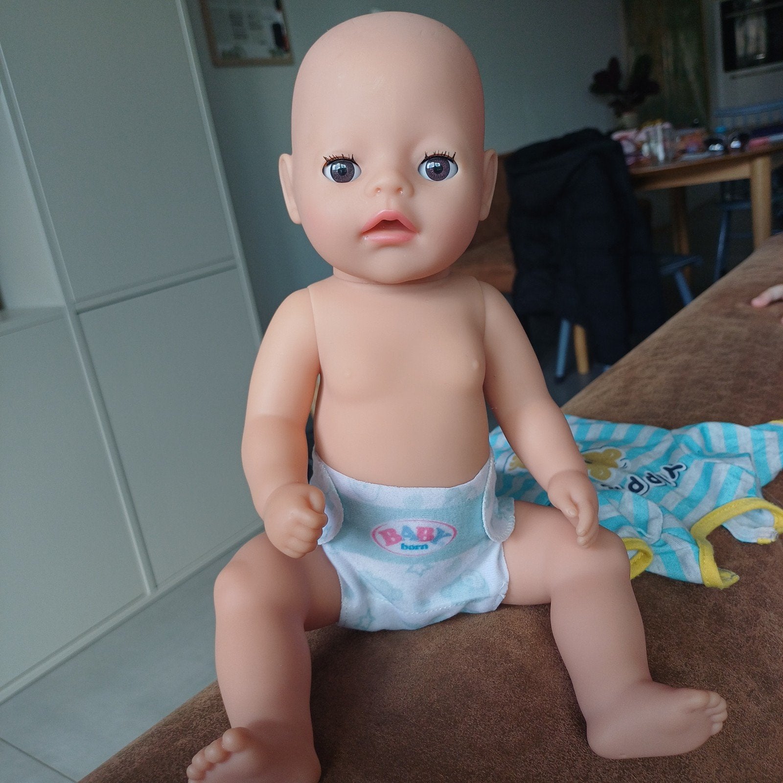 Baby Born Jongetjes Pop 36 cm met drink- en plasfunctie, Verzenden, Gebruikt, Babypop