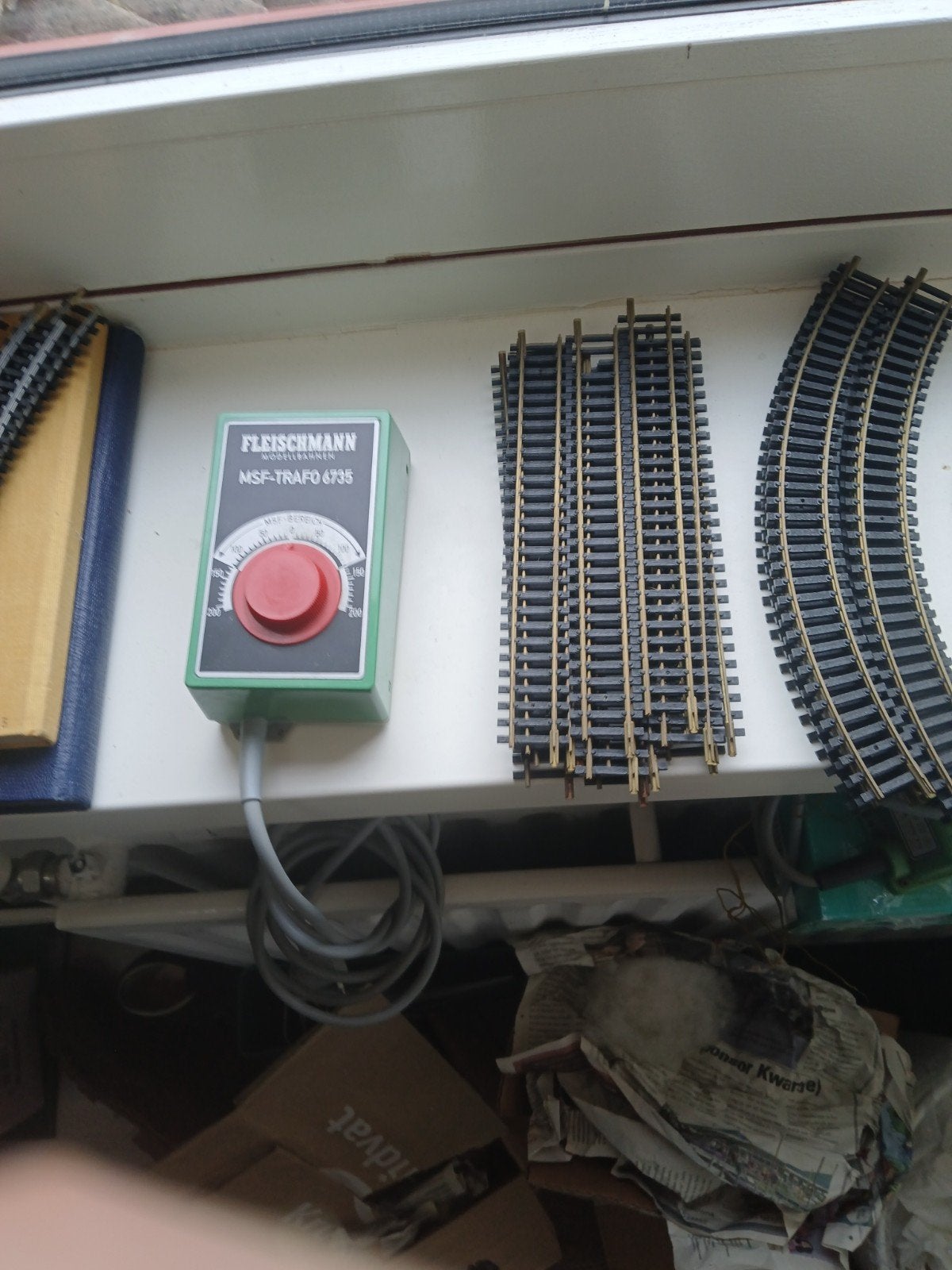 Fleischmann HO Rails, Wissels, Trafo en Ontkoppelrails, Gebruikt, Gelijkstroom, Fleischmann, Rails