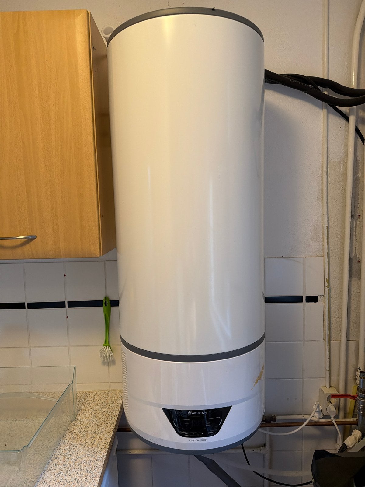 Ariston Lydos Hybrid Boiler - 100 liter 3 jaar oud, Ophalen, Gebruikt, Aardgas, 100 liter of meer