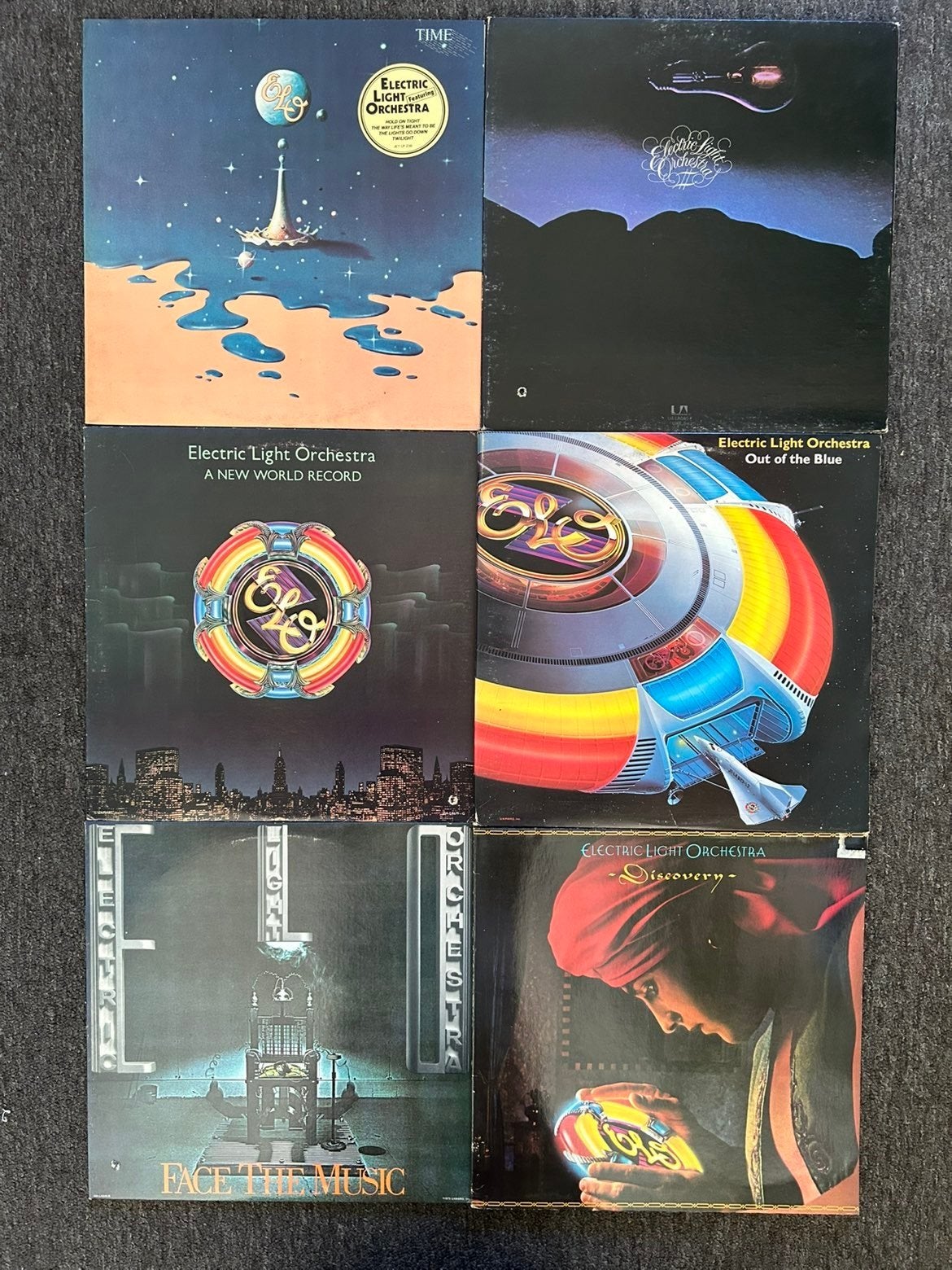 ELO Vinyl Collectie: 6 LP's van Electric Light Orchestra, LP, Gebruikt, Originele persing, Ophalen of Verzenden