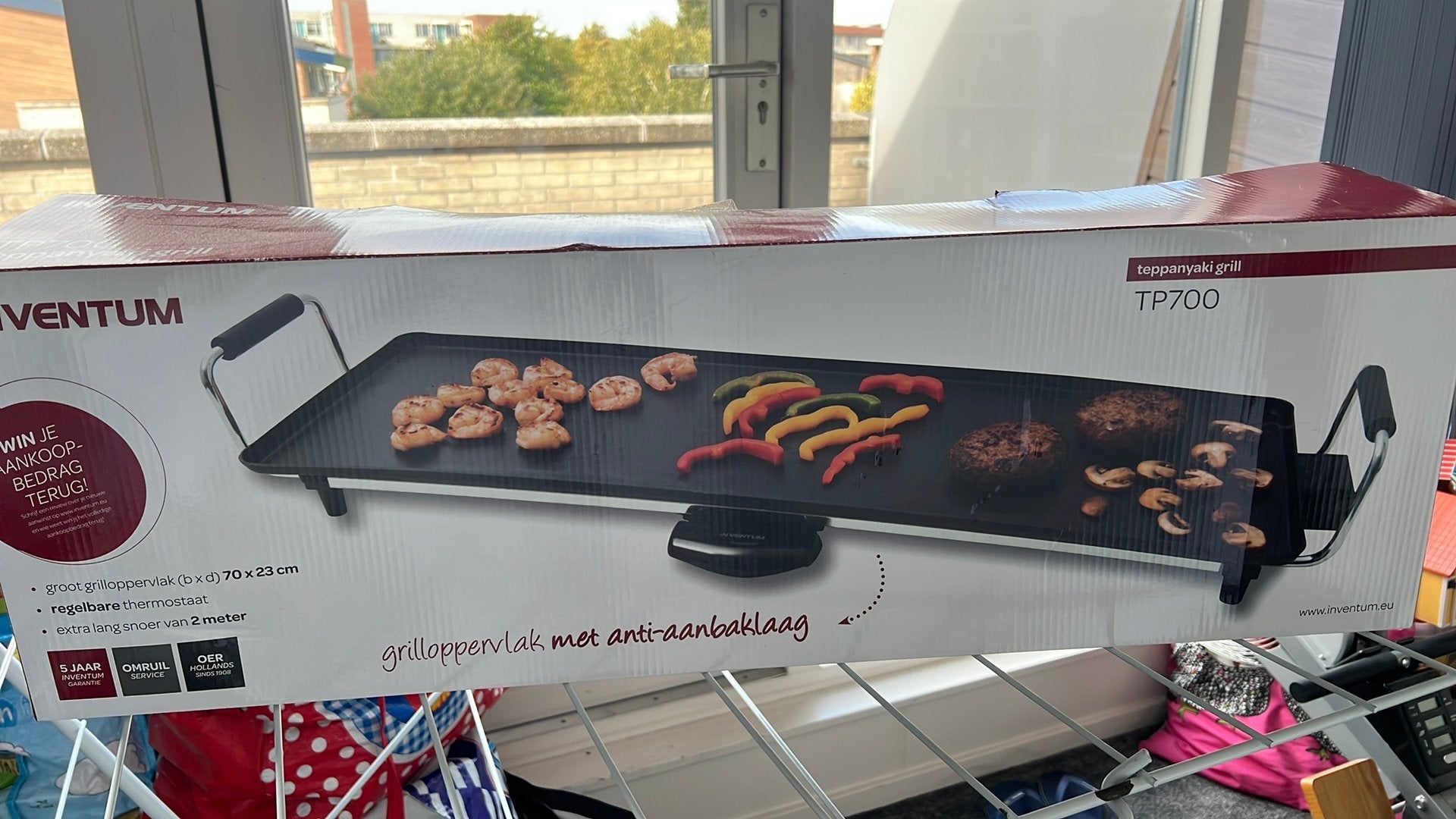 Nieuwe grill gourmet van 70x23 cm, Ophalen, Nieuw