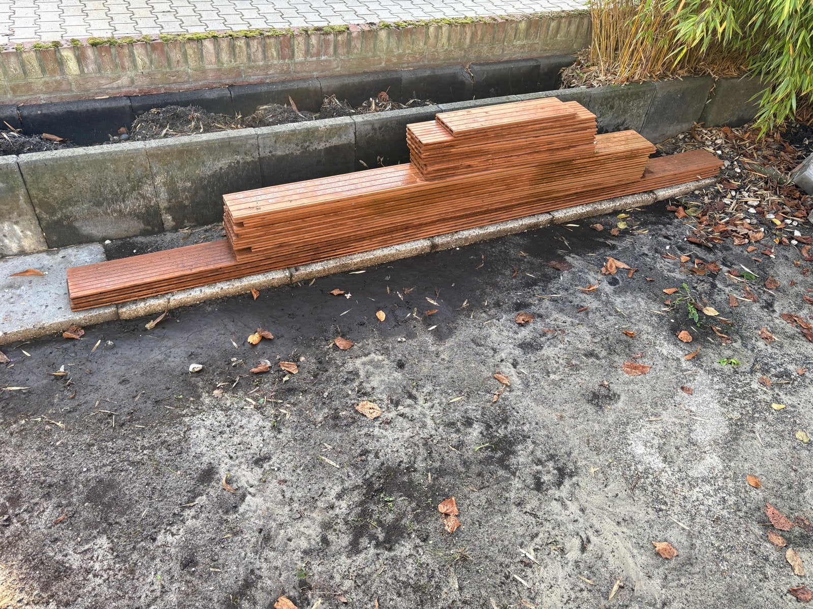 Composiet vlonderplanken voor terras of balkon, Ophalen, Gebruikt, Composiet