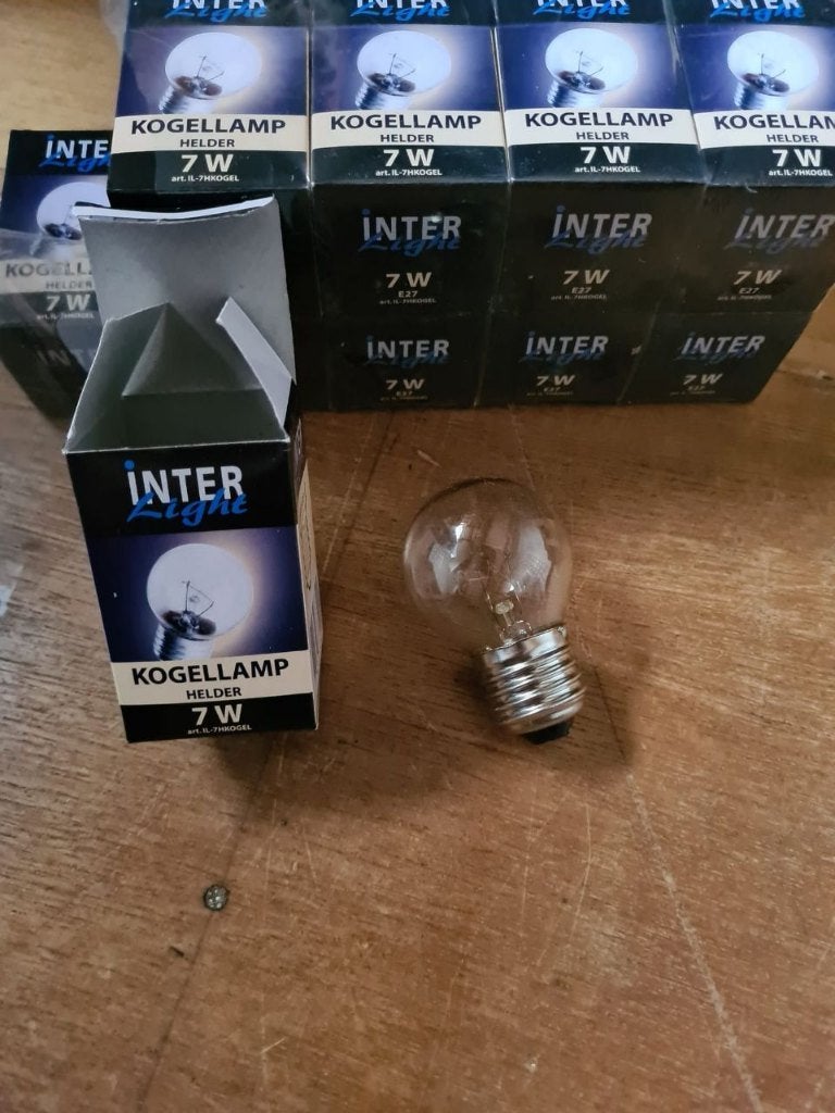 Gloeilamp Bol, kogel, helder, e27, voor oa prikkabel, Gloeilamp, Nieuw, 10 tot 30 watt, E27 (groot)
