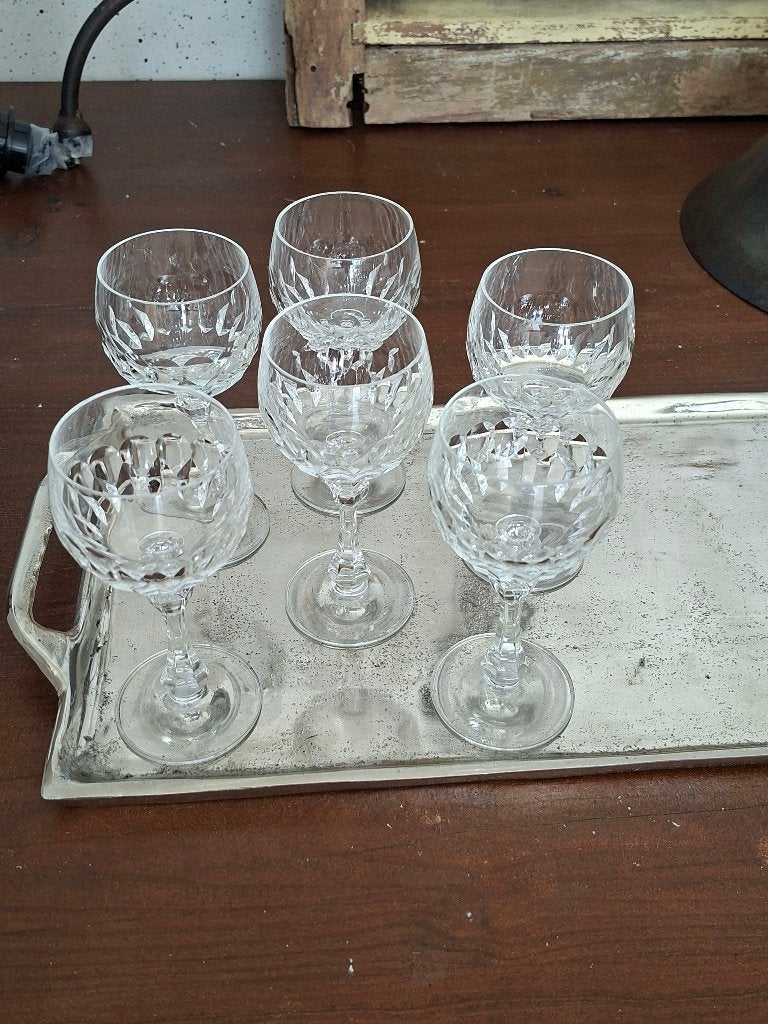 Set van 12 geslepen kristallen glaasjes (Pasabahce), Ophalen