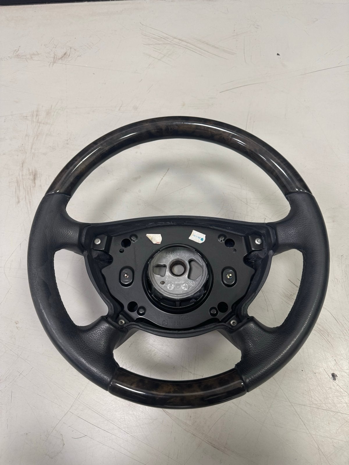 Uniek Hout/Leder Stuur Mercedes-Benz E-Klasse, Ophalen, Gebruikt, Mercedes-Benz