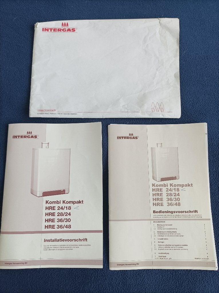 Intergas voorschriften, Gebruikt, Minder dan 30 cm, Overige typen, Minder dan 60 cm