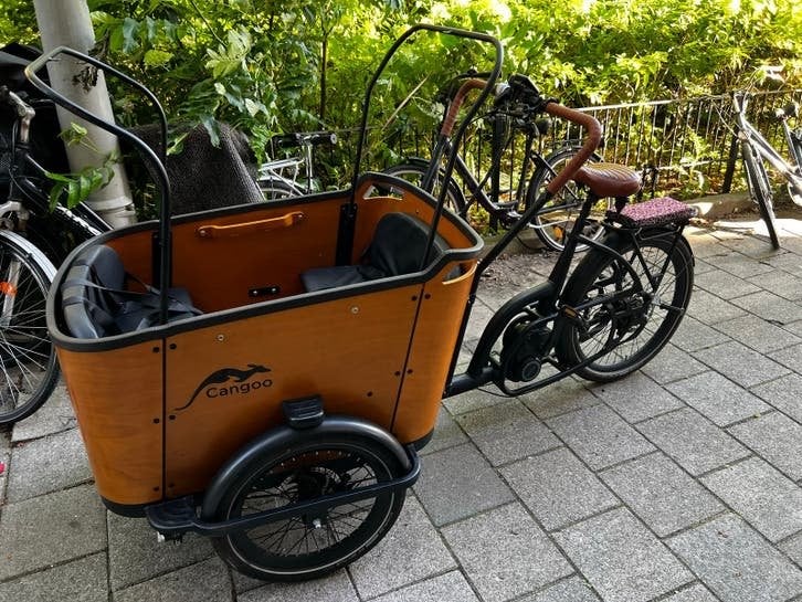 Cangoo Bakfiets Elektrisch - Zo goed als nieuw, Ophalen, 4 kinderen of meer, Elektrisch, Zo goed als nieuw