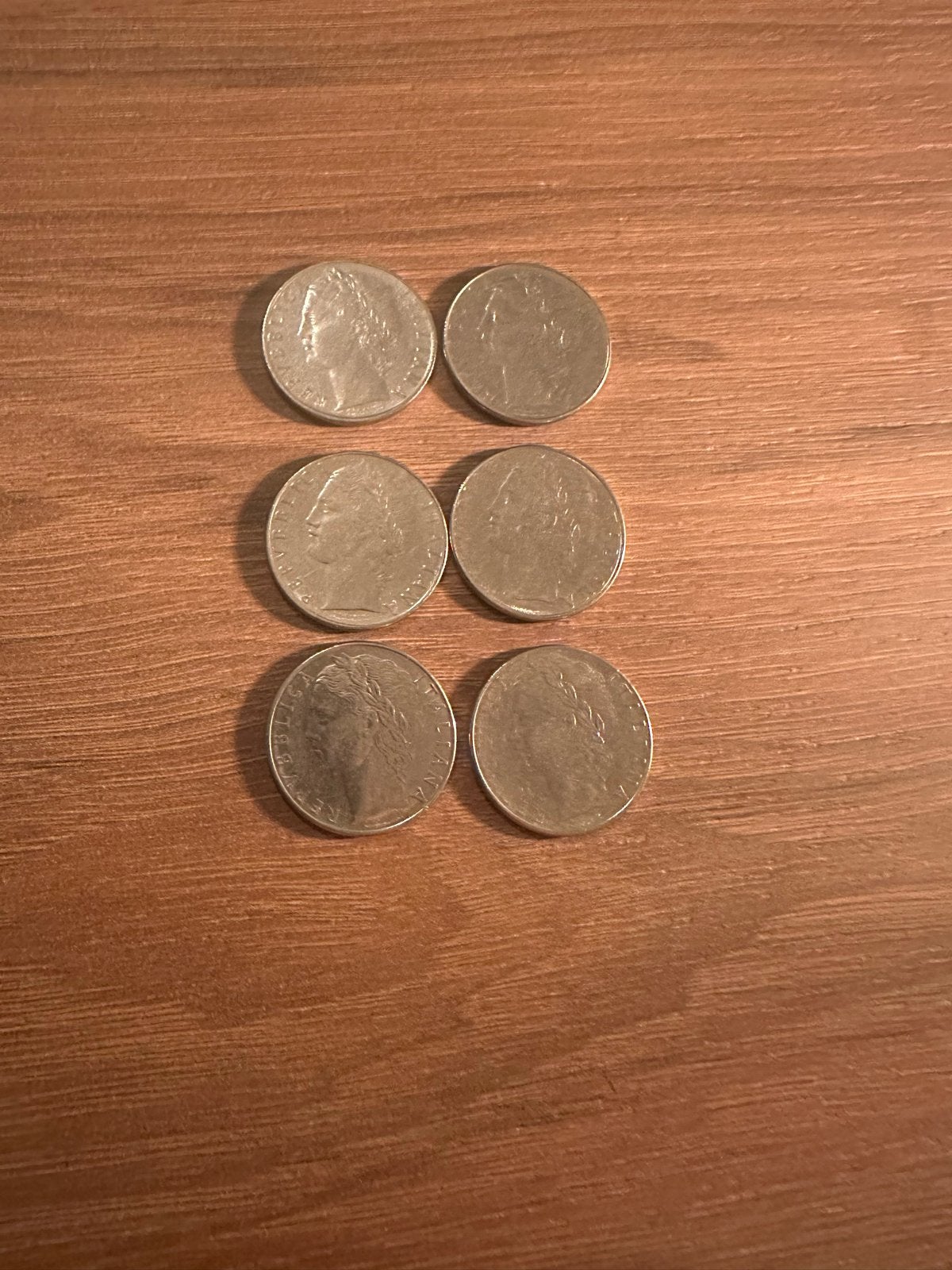 Set van 6 Italiaanse Lira munten (100 Lira), Ophalen of Verzenden, Italië, Setje