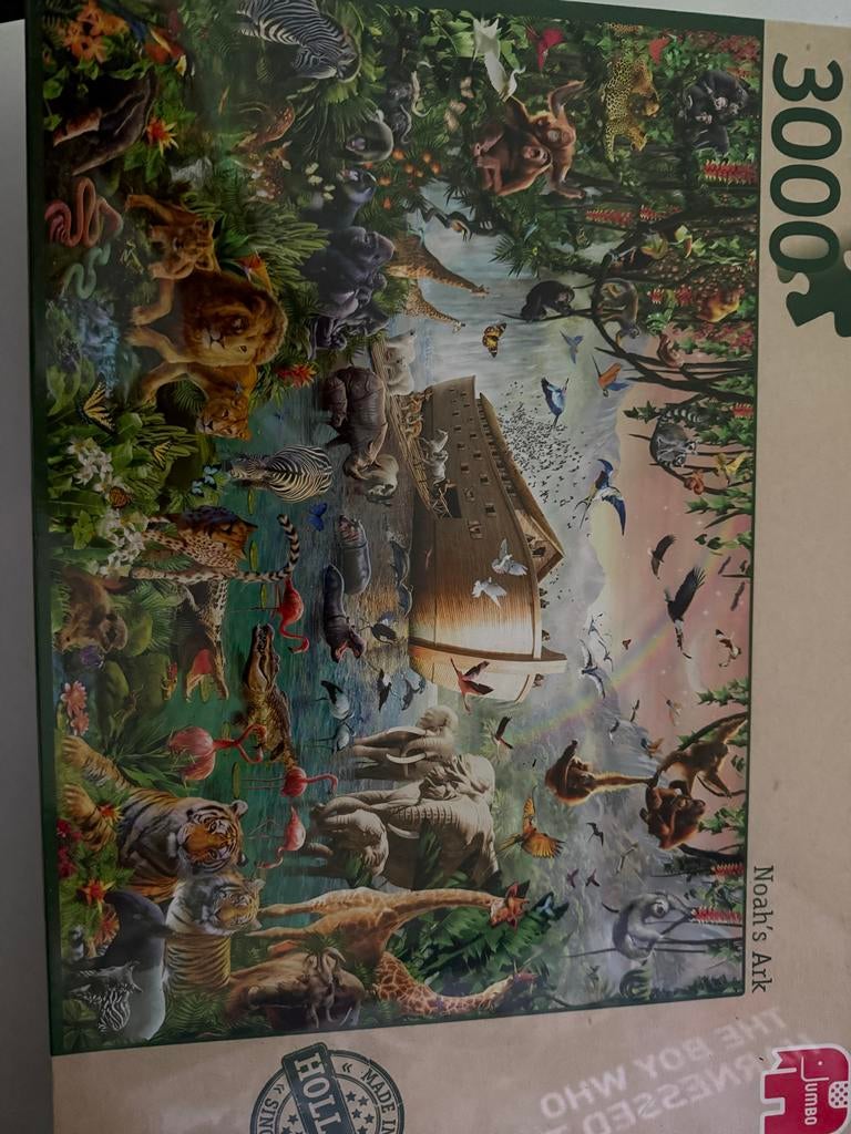 Jumbo Legpuzzel Noah's Ark 3000 stukjes, Ophalen of Verzenden, Meer dan 1500 stukjes, Nieuw, Legpuzzel