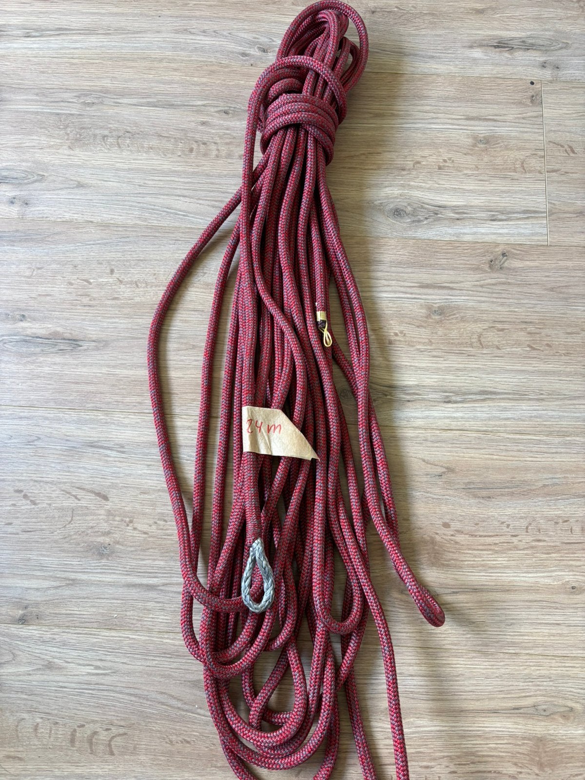 Dyneema val 10mm 24 meter rood, Ophalen of Verzenden, Zo goed als nieuw, Rood