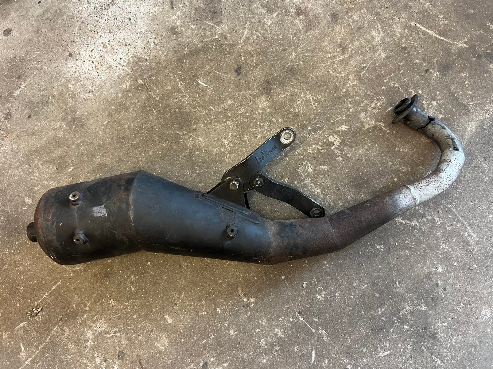 Leovince SP3 opknap uitlaat Piaggio 2 takt 50cc 70cc Gilera, Ophalen of Verzenden, Leovince, Uitlaat, SP3