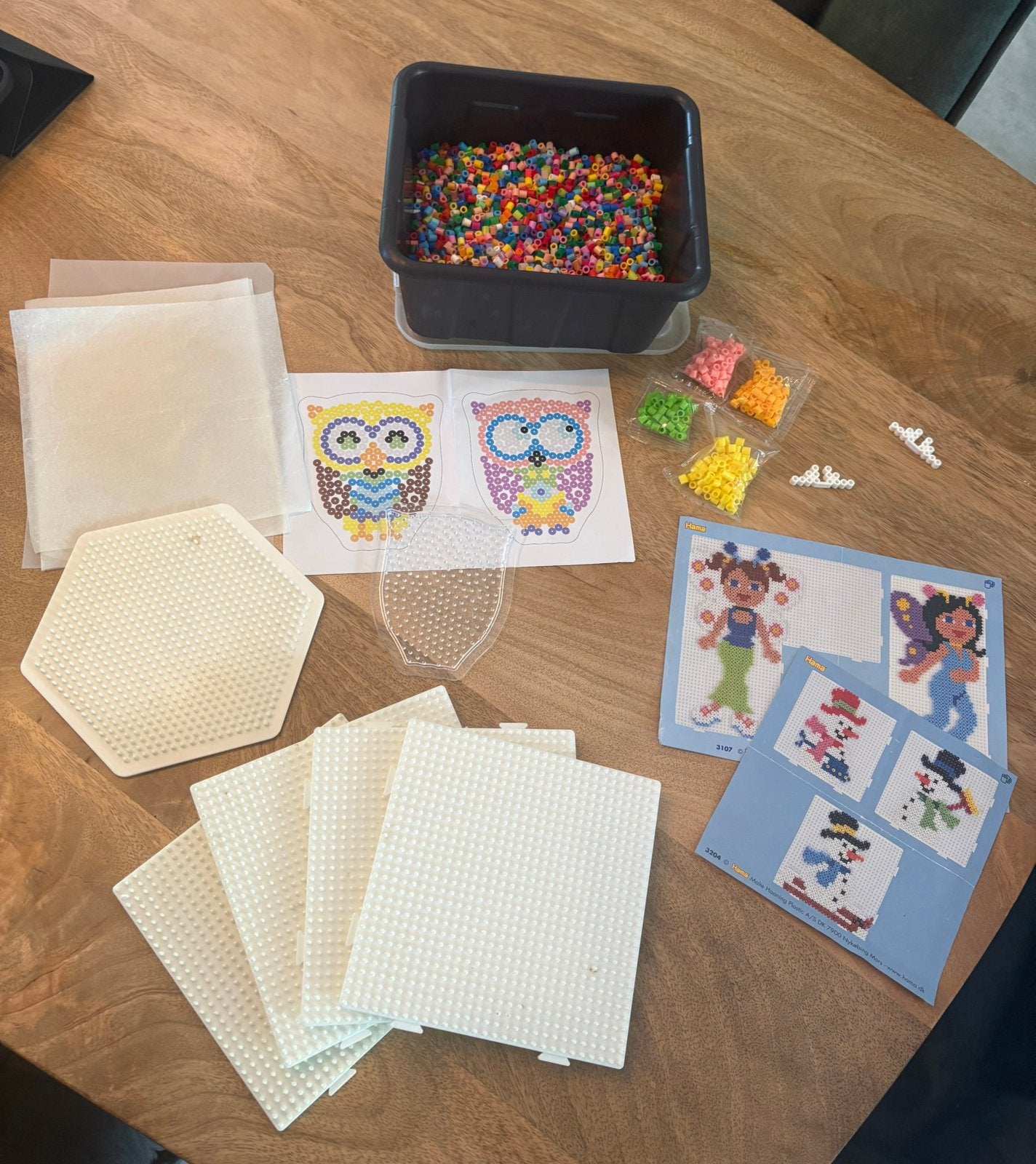 Strijkkralen set compleet met voorbeelden en papier!, Ophalen, Zo goed als nieuw, Overige typen, Hama
