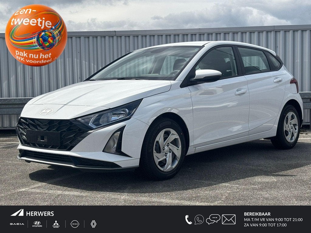 Hyundai i20 1.0 T-GDI E-Motion / €4000,- Voordeel / Uit Vo, Auto's, Voorwielaandrijving, Euro 6, 1045 kg, Wit