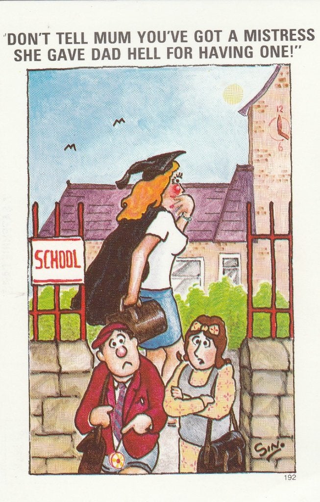 Ansichtaart, Engelse humor, mistress  (349), Verzenden, 1980 tot heden, Overige thema's